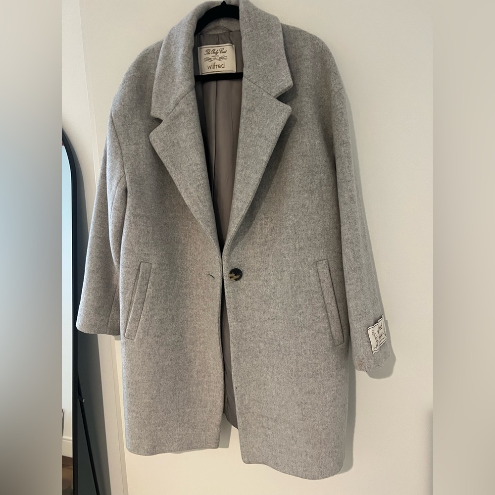 Wilfred Light Gray Wool Outerwear